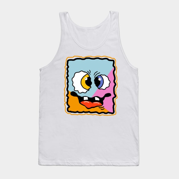 Happy Sponge Face Tank Top by Hispaniola-Fineart